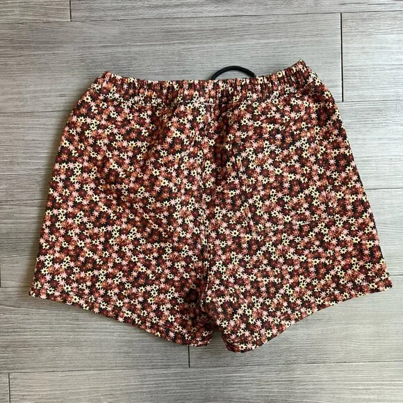 Pleasures Helium Woven Men’s Shorts Floral Tapestry Print Embroidered Size M